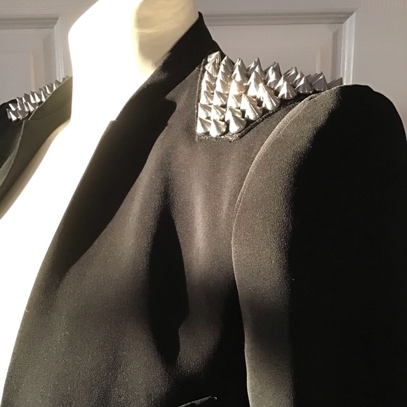 Zara Jackets & Blazers - Zara Long Open Blazer with Studs on Shoulder and Sleeves Size Small